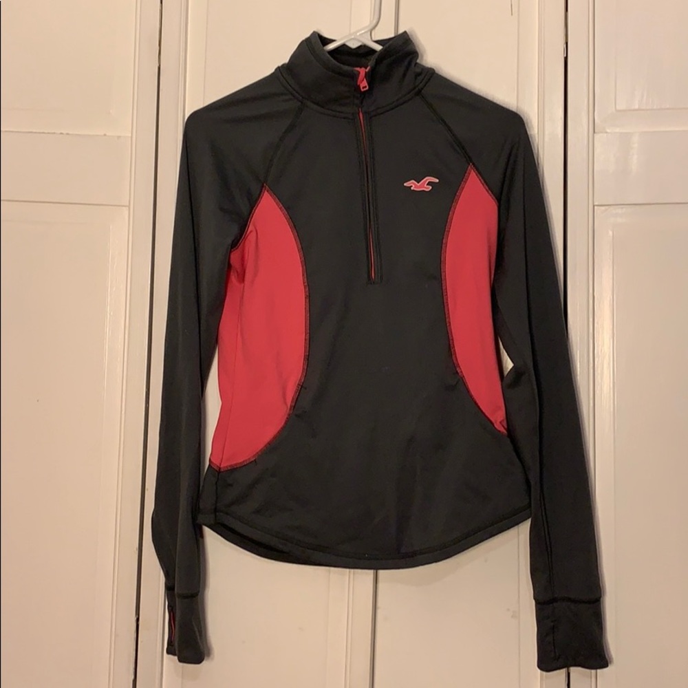 HOLLISTER | gray and pink track suit jacket